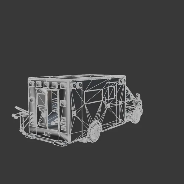 Ambulance 3D Model – High-Detail Emergency Vehicle