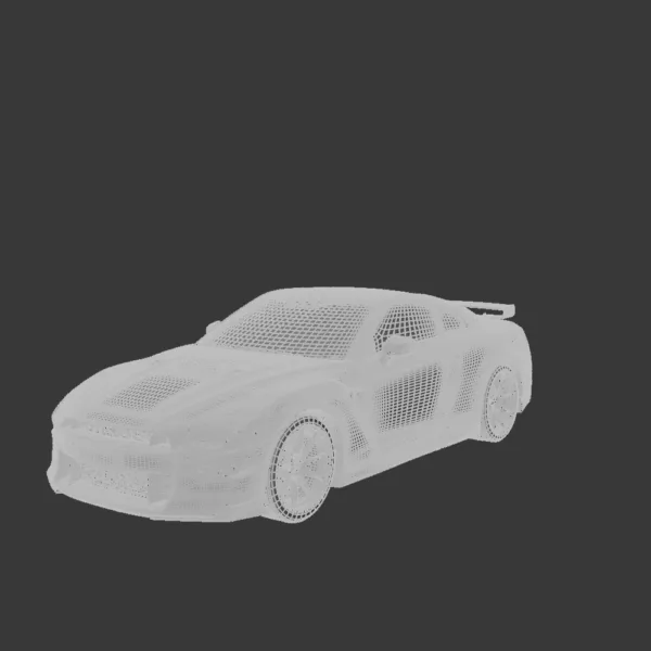 0004 Nissan GT-R 3D Model – High-Performance Sports Car