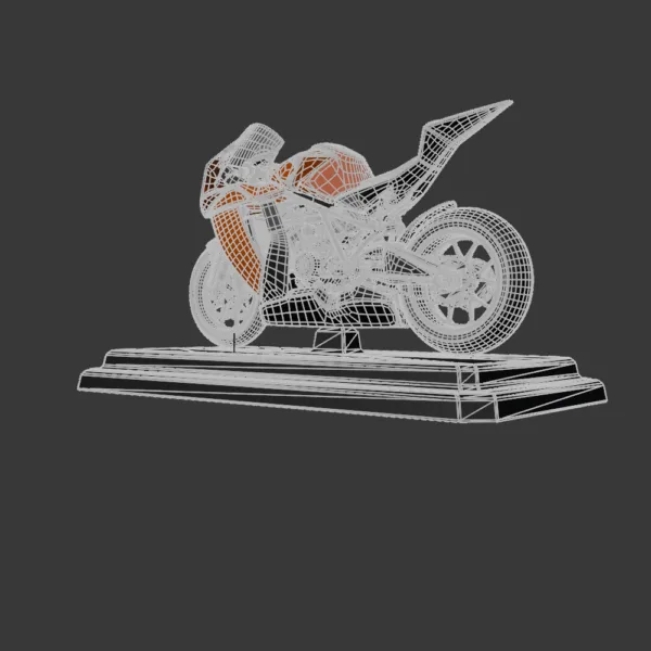 0005 KTM RC8R S1 Motorcycle 3D Model