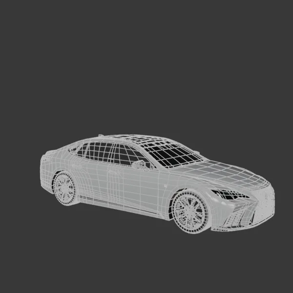 Lexus LS F Sport 2022 3D Model