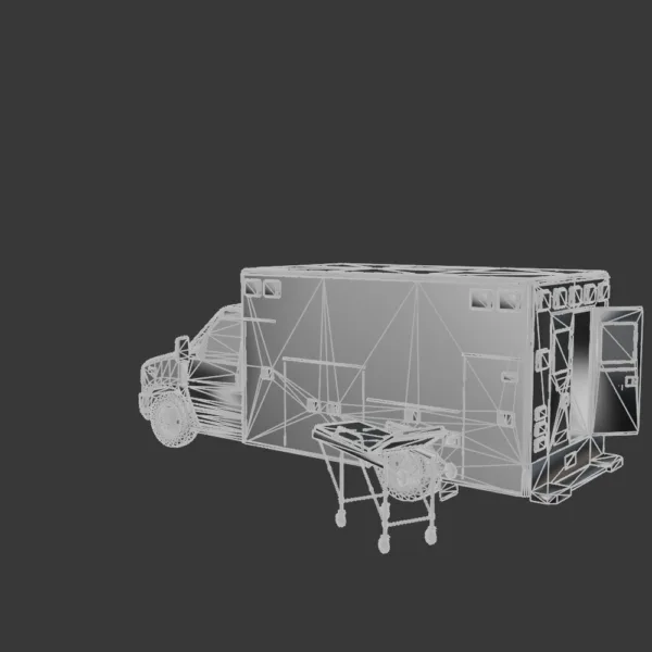 Ambulance 3D Model – High-Detail Emergency Vehicle