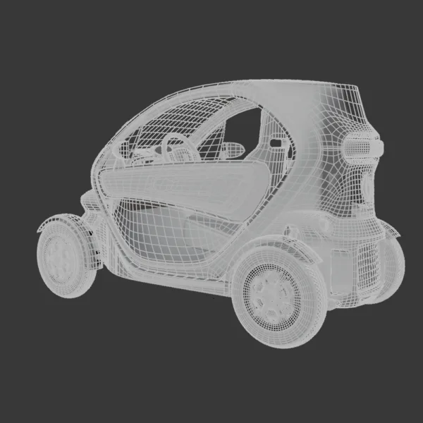 Renault Twizy E-Tech Electric 3D Model – Compact Urban EV