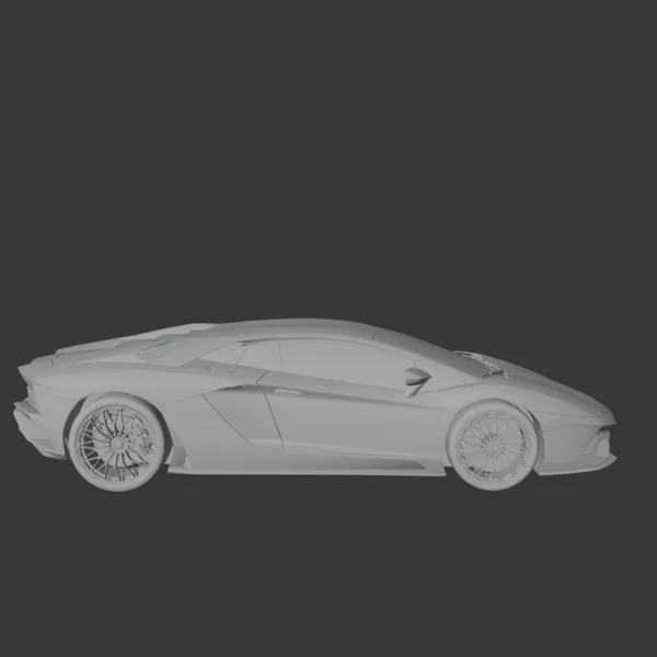 Lamborghini Aventador S High-Quality Interior & Exterior 3D Model