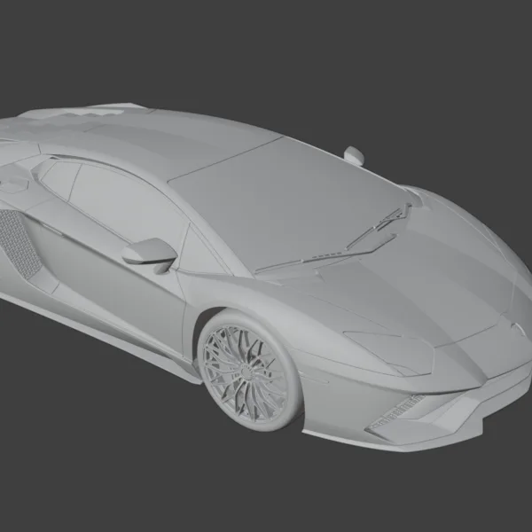 Lamborghini Aventador S High-Quality Interior & Exterior 3D Model