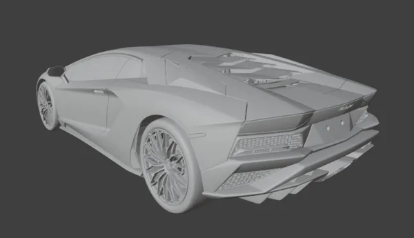 Lamborghini Aventador S High-Quality Interior & Exterior 3D Model