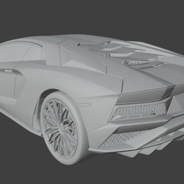 Lamborghini Aventador S High-Quality Interior & Exterior 3D Model
