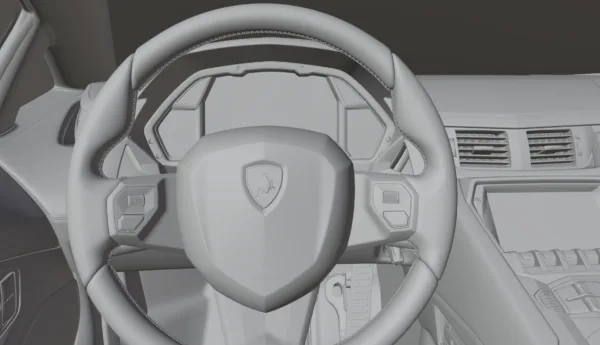 Lamborghini Aventador S High-Quality Interior & Exterior 3D Model