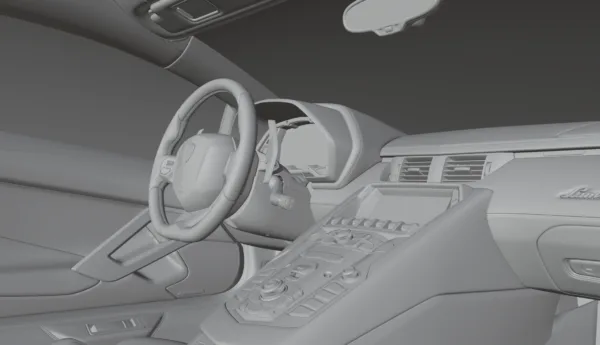 Lamborghini Aventador S High-Quality Interior & Exterior 3D Model