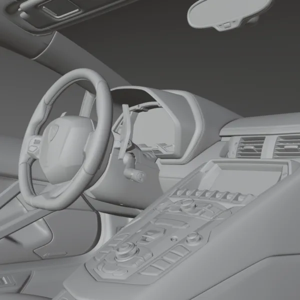 Lamborghini Aventador S High-Quality Interior & Exterior 3D Model