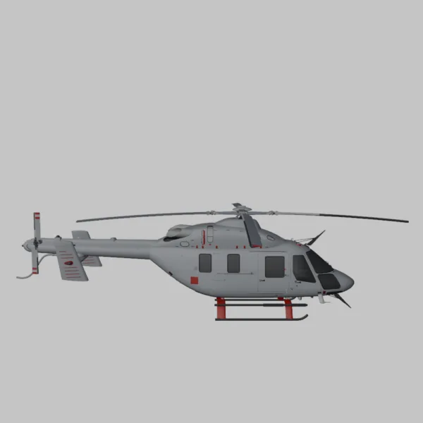 0001 Ansat Aurus Helicopter 3D Model – High-Quality Luxury Aircraft