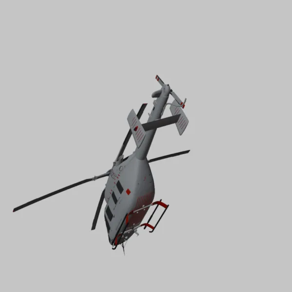 0003 Ansat Aurus Helicopter 3D Model – High-Quality Luxury Aircraft