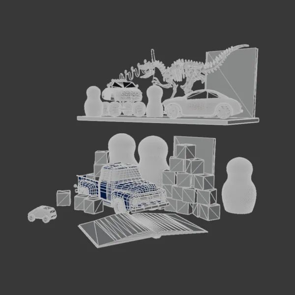 0004 Toy Set for Boys 3D Model – Diverse Collection of Playthings