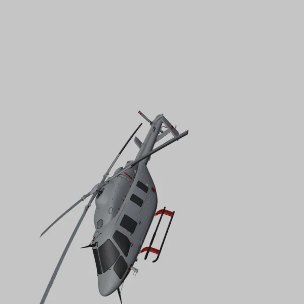 0004 Ansat Aurus Helicopter 3D Model – High-Quality Luxury Aircraft