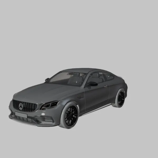 0004 Mercedes-Benz C63 Coupe – High-Performance 3D Model