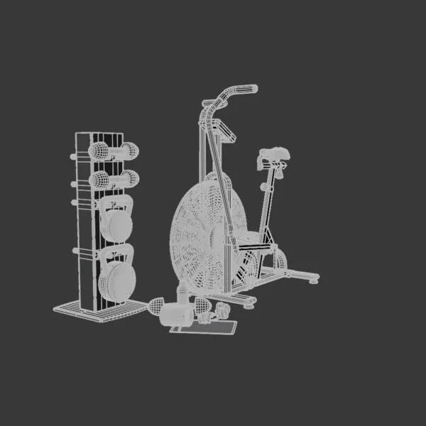 0004 Assault Air Bike 3D Model – High-Performance Fitness Equipment