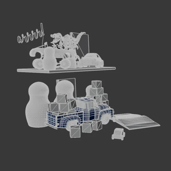 0005 Toy Set for Boys 3D Model – Diverse Collection of Playthings