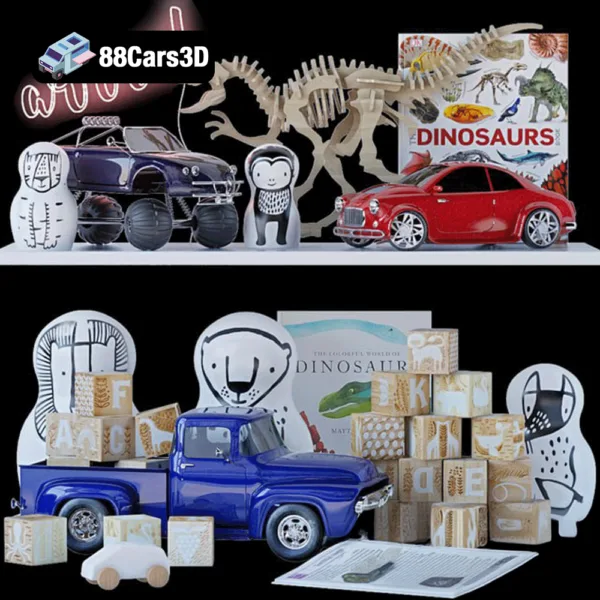 A set of toys for a boy