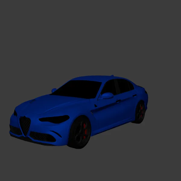 Alfa Romeo Giulia 3D Model 0004 Alfa Romeo Giulia 3D Model
