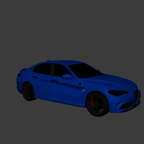 Alfa Romeo Giulia 3D Model 0005 Alfa Romeo Giulia 3D Model