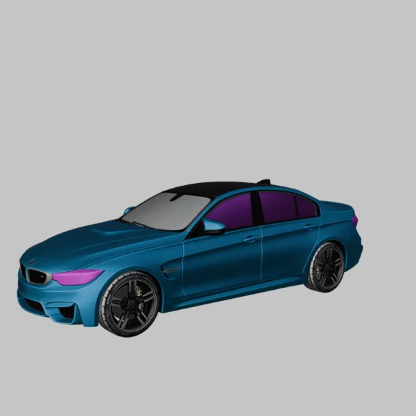 BMW M3 2015 High Quality 3D Model 0002 Sports Cars Pack – BMW, Chevrolet, Ford, Lamborghini, McLaren 3D Models
