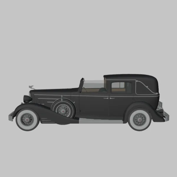 Cadillac V16 (452-C) Town Car 1933 3D Model – Classic Luxury Automobile