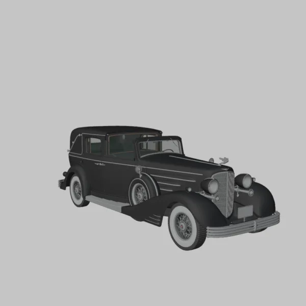 Cadillac V16 (452-C) Town Car 1933 3D Model – Classic Luxury Automobile
