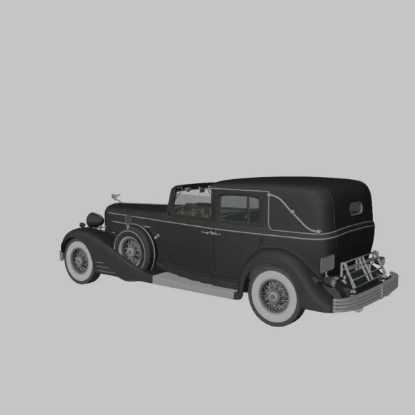 Cadillac V16 (452-C) Town Car 1933 3D Model – Classic Luxury Automobile