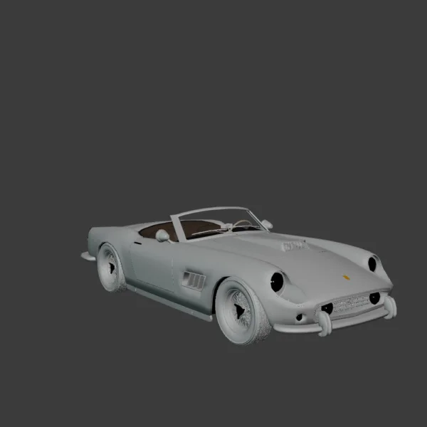 Ferrari 250 California Spyder 3D Model 0003 Ferrari 250 GT SWB California Spyder 3D Model