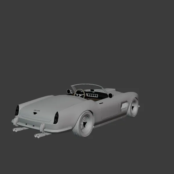 Ferrari 250 California Spyder 3D Model 0004 Ferrari 250 GT SWB California Spyder 3D Model