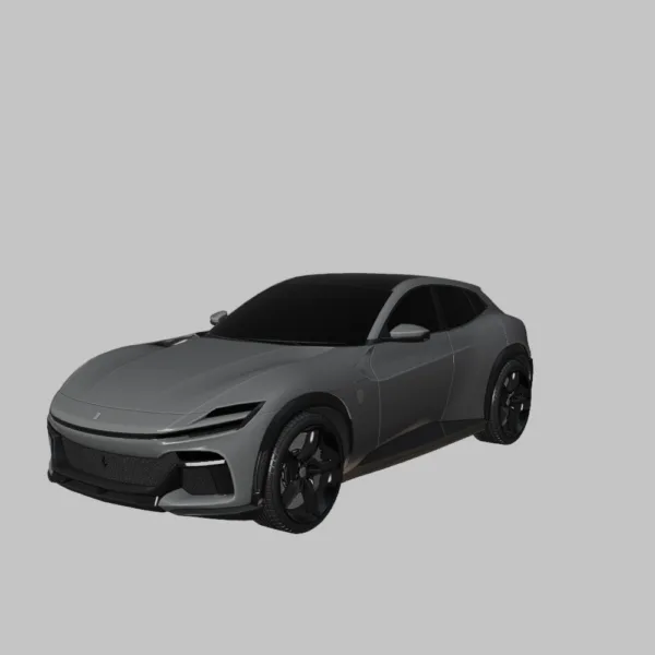 Ferrari Purosangue 0004 Ferrari Purosangue – High-Quality 3D Model