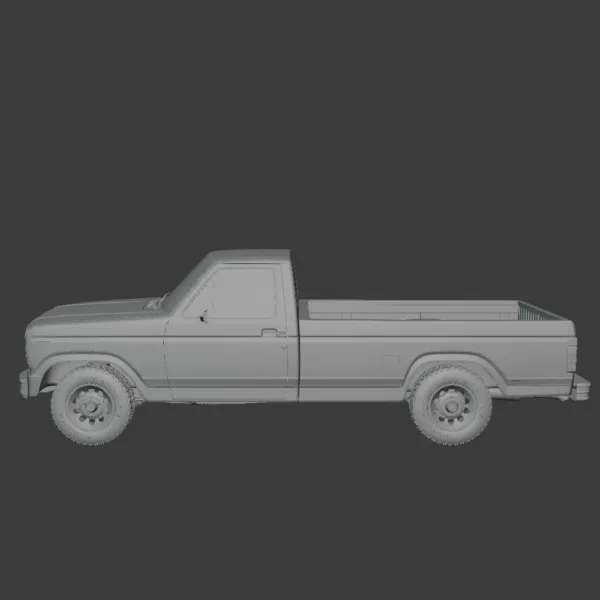 Ford F-150 Ranger 1980 3D Model 0001 Ford F-150 Ranger 1980 3D Model