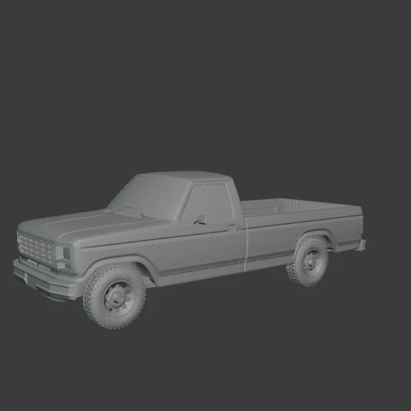 Ford F-150 Ranger 1980 3D Model 0002 Ford F-150 Ranger 1980 3D Model