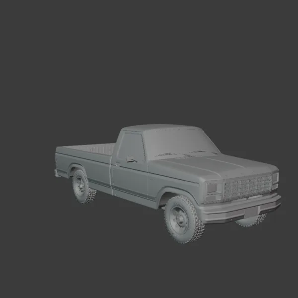 Ford F-150 Ranger 1980 3D Model 0003 Ford F-150 Ranger 1980 3D Model