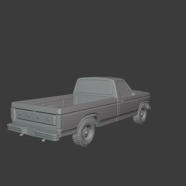 Ford F-150 Ranger 1980 3D Model 0004 Ford F-150 Ranger 1980 3D Model