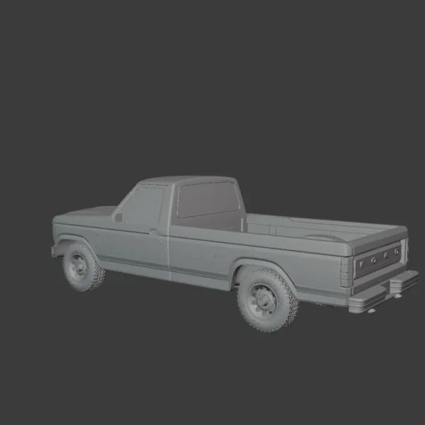 Ford F-150 Ranger 1980 3D Model 0005 Ford F-150 Ranger 1980 3D Model