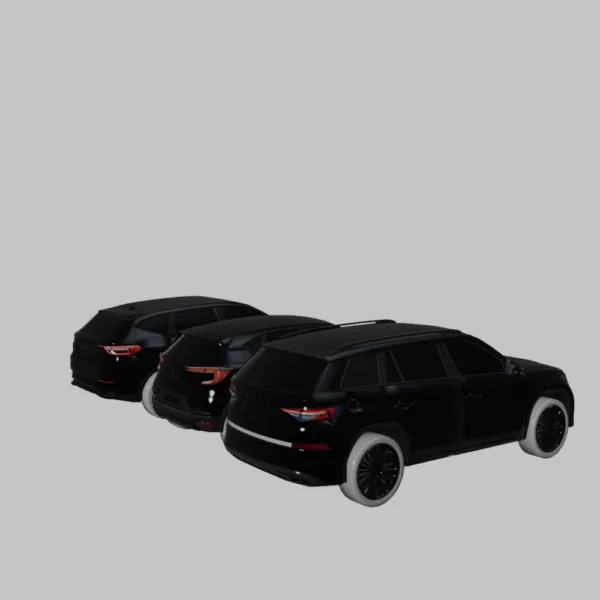 3-in-1 SUV Pack – Haval F7, Renault Captur, and Skoda Kodiaq 3D Models