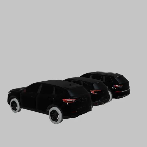 3-in-1 SUV Pack – Haval F7, Renault Captur, and Skoda Kodiaq 3D Models