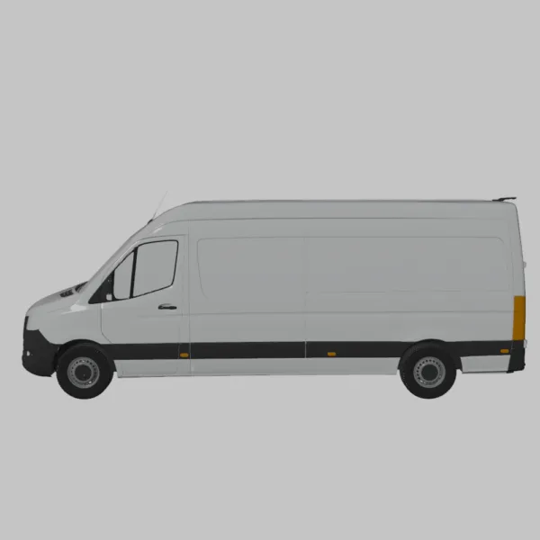 Mercedes-Benz Sprinter CargoVan L3H20001 Mercedes-Benz Sprinter Cargo Van L3H2 – High Roof 3D Model