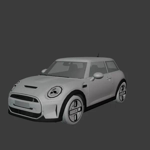 Mini Cooper SE electric 3D Model 0004 Mini Cooper SE Electric 3D Model