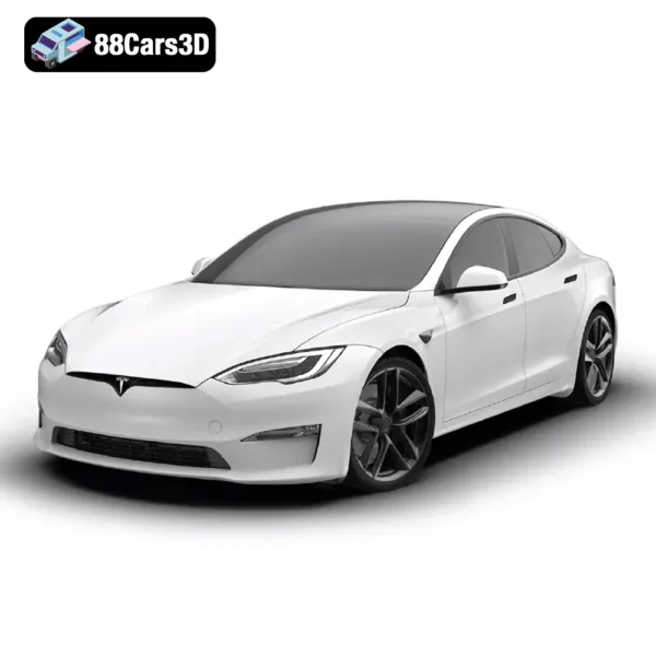 Tesla Model S Plaid 2021 3D Model