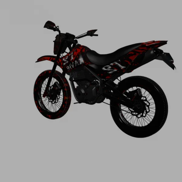 Tril T2 Motorcycle 3D Model
