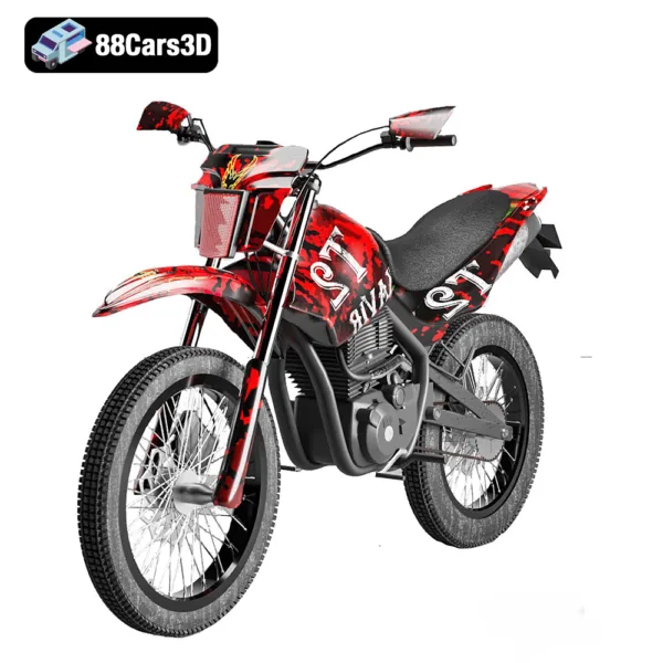 Tril T2 Motorcycle 3D Model