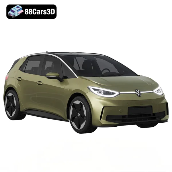 Volkswagen ID.3 2024 3D Model1 Volkswagen ID.3 2024 3D Model