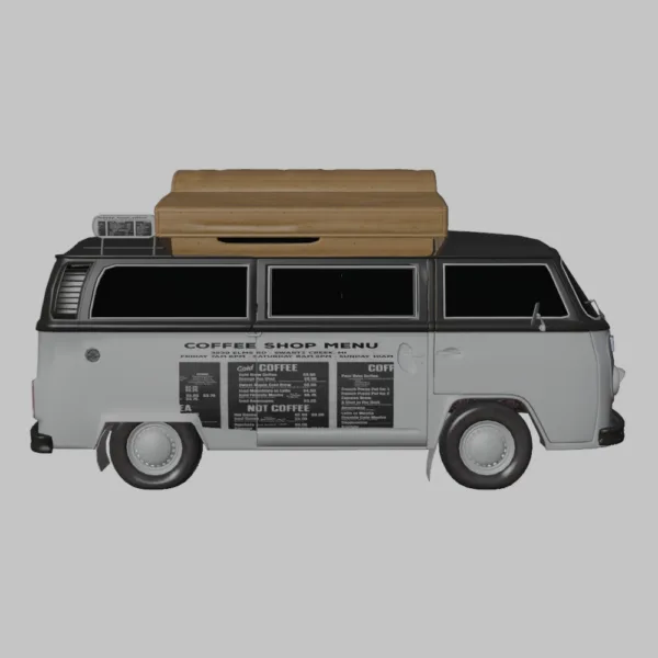 Volkswagen T2 CM – Classic Van 3D Model