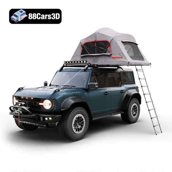 Ford Bronco Raptor with Roof Tent – 3D Model
