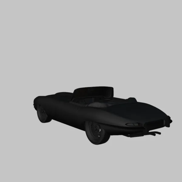 Jaguar E-Type Roadster – High-Quality 3D Model