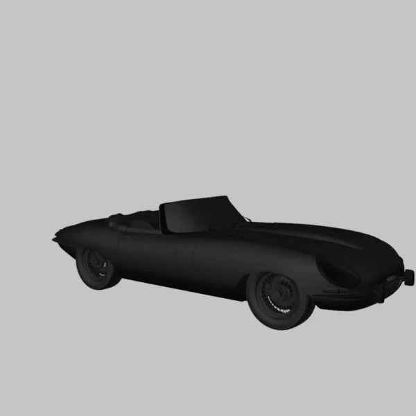 Jaguar E-Type Roadster – High-Quality 3D Model