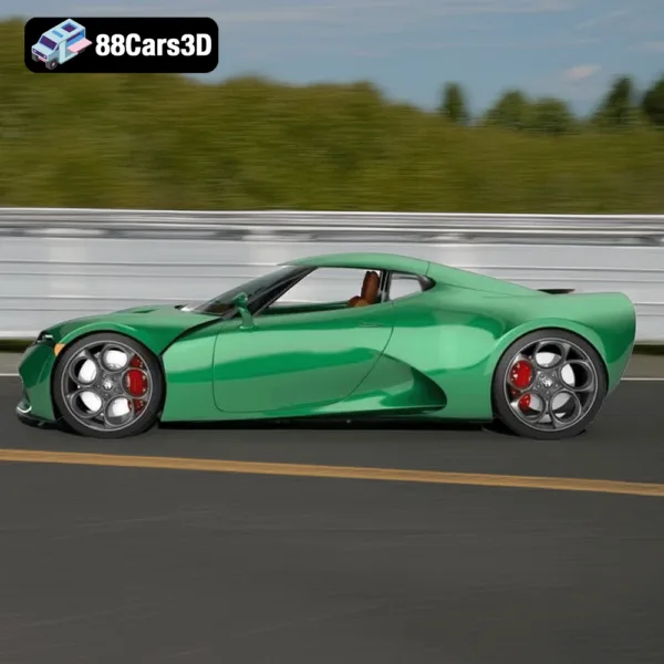 Alfa 6C Concept 3D Model 66