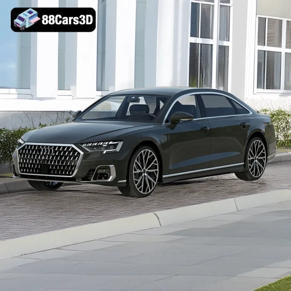 Audi A8 L Quattro6 Audi A8 L Quattro – Luxury Executive Sedan 3D Model
