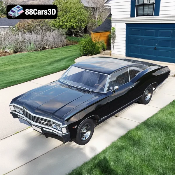 Chevrolet impala 673 Chevrolet Impala 1967 – Classic American Muscle Car 3D Model